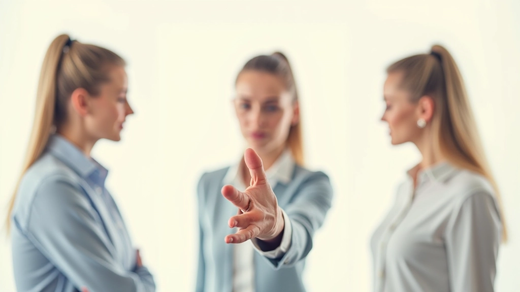 Drie pictogrammen die communicatiestijlen visualiseren: gebogen hoofd (passief), vuist (agressief), opgeheven hand (assertief)