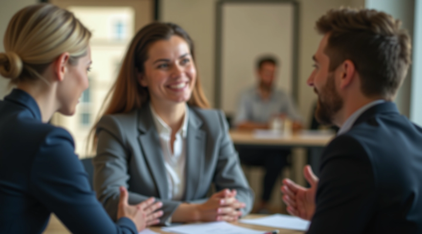 Professionele werkomgeving waar collega's respectvol communiceren en grenzen respecteren