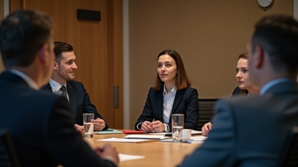 Professionele trainingsomgeving met deelnemers in gesprek