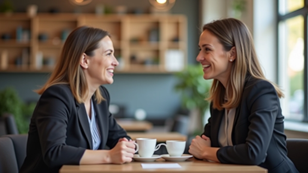 Vriendelijk gesprek tussen twee professionals